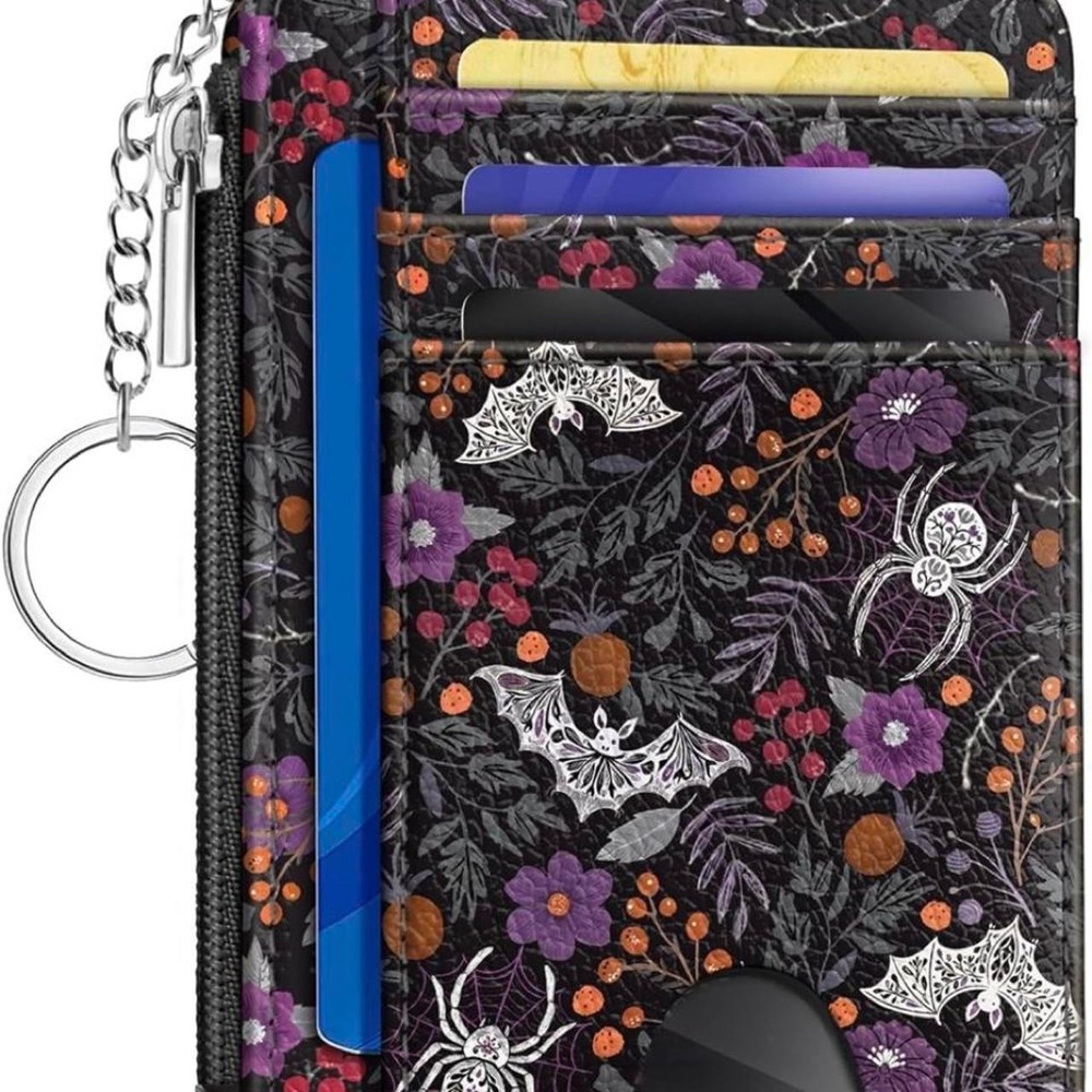 Bats, Goth, Halloween credit card, ID holder NEW Slim and Compact